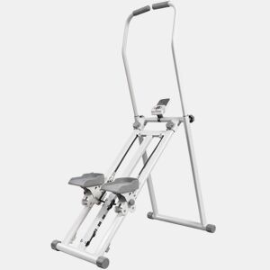 SPORTNOW Stepper de Escada Dobrável com 3 Níveis de Resistência, Escaladora Vertical com Guiador Ajustável, Monitor LCD e Suporte para Telemóvel, 150 kg