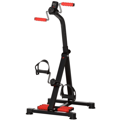 HOMCOM Pedais Estáticos para Idosos, Exercitador de Pernas e Braços, Altura Ajustável 75-97 cm, Largura Regulável 44-56 cm, com Ecrã LCD e Rolo de Massagem para Pés HOMCOM Pedais Estáticos para Idosos, Exercitador de Pernas e Braços, Altura Ajustável 75-97 cm, Largura Regulável 44-56 cm, com Ecrã LCD e Rolo de Massagem para Pés