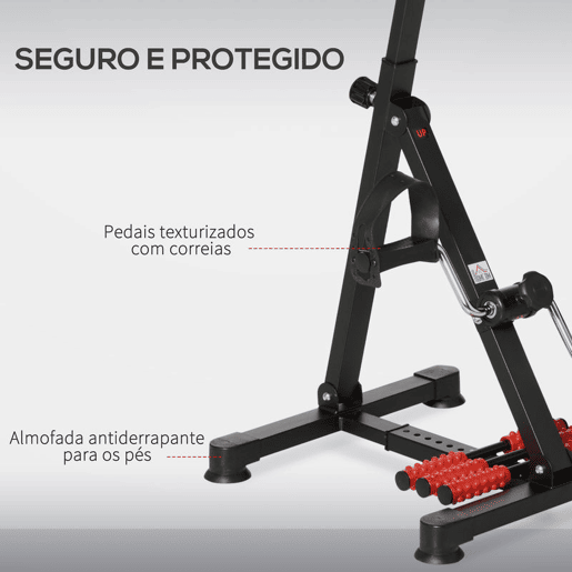 HOMCOM Pedais Estáticos para Idosos, Exercitador de Pernas e Braços, Altura Ajustável 75-97 cm, Largura Regulável 44-56 cm, com Ecrã LCD e Rolo de Massagem para Pés HOMCOM Pedais Estáticos para Idosos, Exercitador de Pernas e Braços, Altura Ajustável 75-97 cm, Largura Regulável 44-56 cm, com Ecrã LCD e Rolo de Massagem para Pés