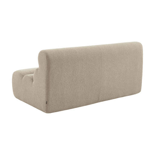 Sofá modular em bouclé embalado a vácuo, 2 lugares, Nova bouclé, Bege, 162x99x75 cm Sofá modular em bouclé embalado a vácuo, 2 lugares, Nova bouclé, Bege, 162x99x75 cm