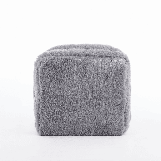 Sofá tipo cama humana - 5 posições ajustáveis, para jogos, meditação e relaxamento, tecido felpudo - Cinza claro Sofá tipo cama humana - 5 posições ajustáveis, para jogos, meditação e relaxamento, tecido felpudo - Cinza claro