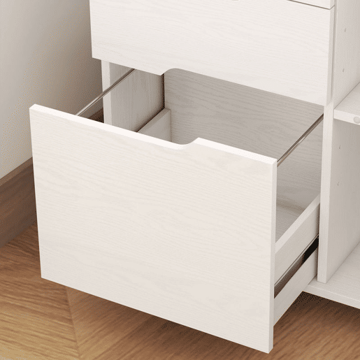 HOMCOM Móvel para Impressora com Rodas, 3 Gavetas, Barra Ajustável, 2 Prateleiras Abertas e Puxadores, para Documentos A4 e Letter, Arquivo Móvel para Escritório em Casa, Branco HOMCOM Móvel para Impressora com Rodas, 3 Gavetas, Barra Ajustável, 2 Prateleiras Abertas e Puxadores, para Documentos A4 e Letter, Arquivo Móvel para Escritório em Casa, Branco
