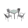Conjunto de mesa e cadeiras de jardim 4 pessoas Rio Cinzento