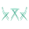 Conjunto de mesa e cadeiras de jardim de 2 lugares Lisboa Verde Hortelã