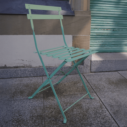 Conjunto de mesa e cadeiras de jardim de 2 lugares Lisboa Verde Hortelã