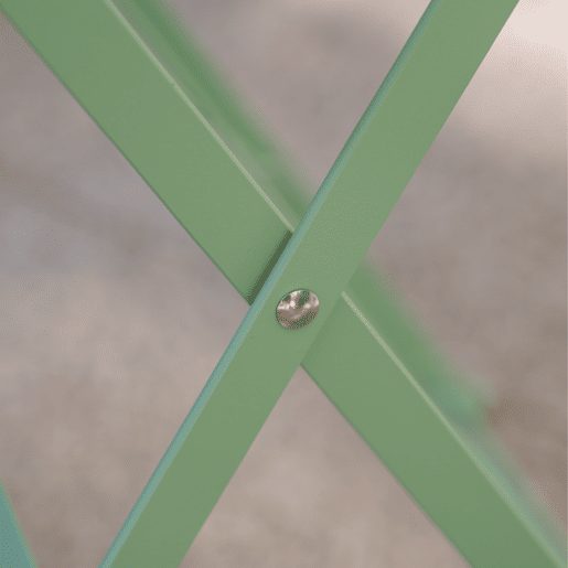 Conjunto de mesa e cadeiras de jardim de 2 lugares Lisboa Verde Hortelã