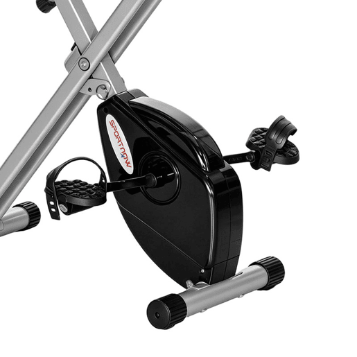 SPORTNOW Bicicleta Estática Dobrável Silenciosa com 8 Níveis de Resistência Magnética, Monitor LCD, Assento Ajustável, Sensor de Pulsação, Suporte para Telemóvel e Rodas, Cinzento SPORTNOW Bicicleta Estática Dobrável Silenciosa com 8 Níveis de Resistência Magnética, Monitor LCD, Assento Ajustável, Sensor de Pulsação, Suporte para Telemóvel e Rodas, Cinzento