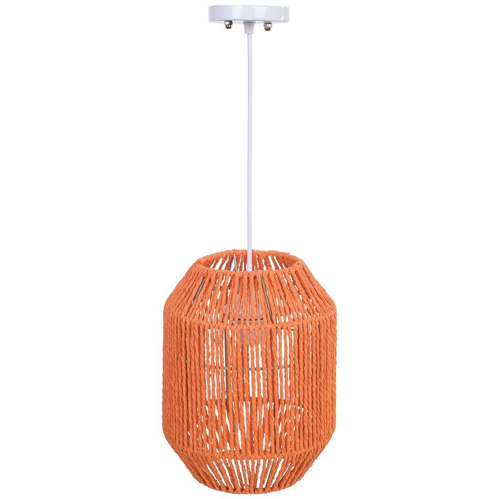 Lámpara de techo de papel naranja d21.5x27h cm