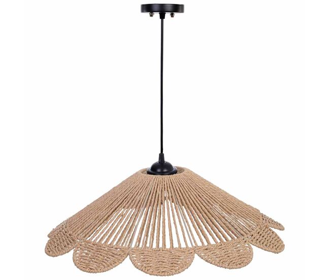 Lámpara de techo de papel beige d58x29h cm