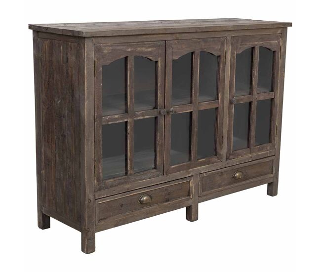 Aparador de madera marrón 120x40x88h cm