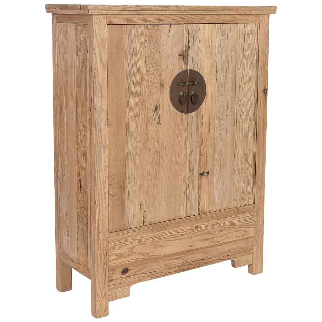 Armario de madera beige 102x40x133h cm