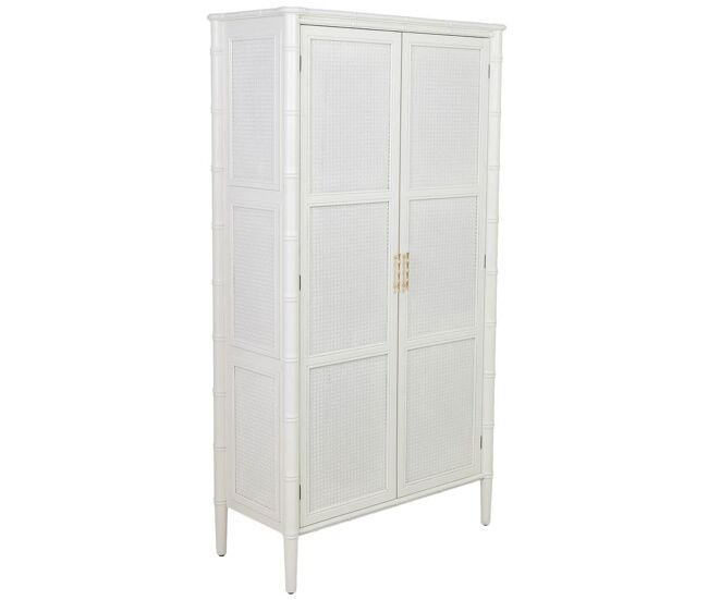 Armario de madera blanco 95x44x178h cm