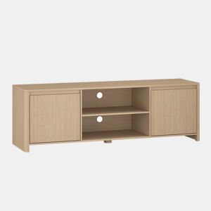 Móvel de televisão Takranmaa 2 portas e 6 compartimentos 150x40x50 cm Carvalho en.casa