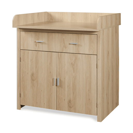 Cómoda muda-fraldas Starler com colchão removível 104x96x77 cm Carvalho en.casa Cómoda muda-fraldas Starler com colchão removível 104x96x77 cm Carvalho en.casa