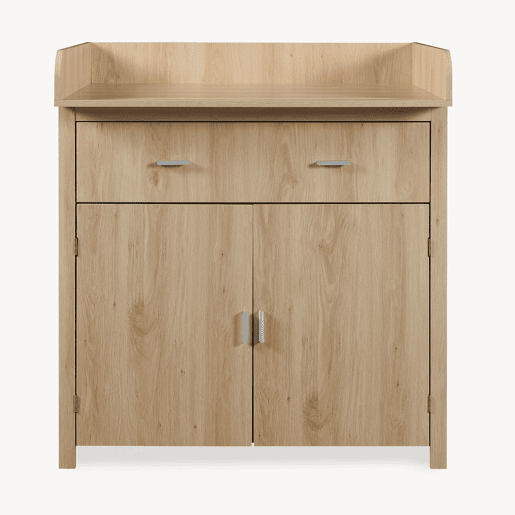 Cómoda muda-fraldas Starler com colchão removível 104x96x77 cm Carvalho en.casa Cómoda muda-fraldas Starler com colchão removível 104x96x77 cm Carvalho en.casa
