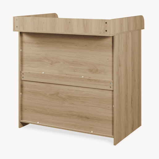 Cómoda muda-fraldas Starler com colchão removível 104x96x77 cm Carvalho en.casa Cómoda muda-fraldas Starler com colchão removível 104x96x77 cm Carvalho en.casa