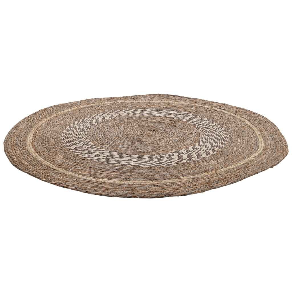 Alfombra de fibra natural marrón d102x1h cm