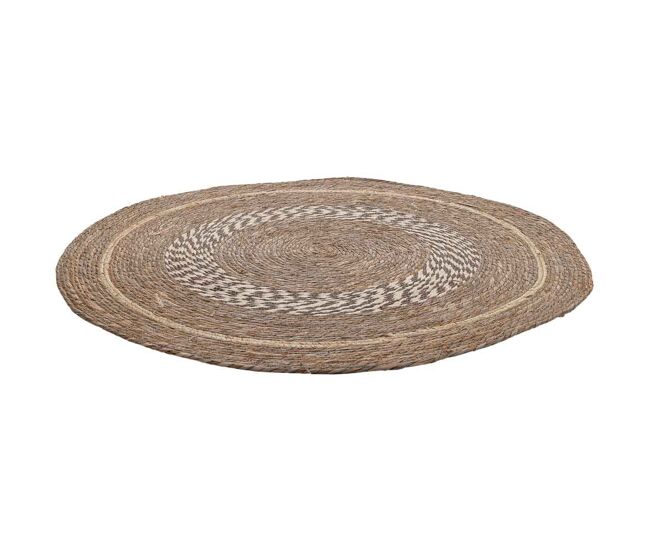 Alfombra de fibra natural marrón d102x1h cm
