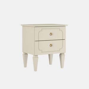 Mesa de cabeceira com 2 gavetas Bellamy Royal Beige