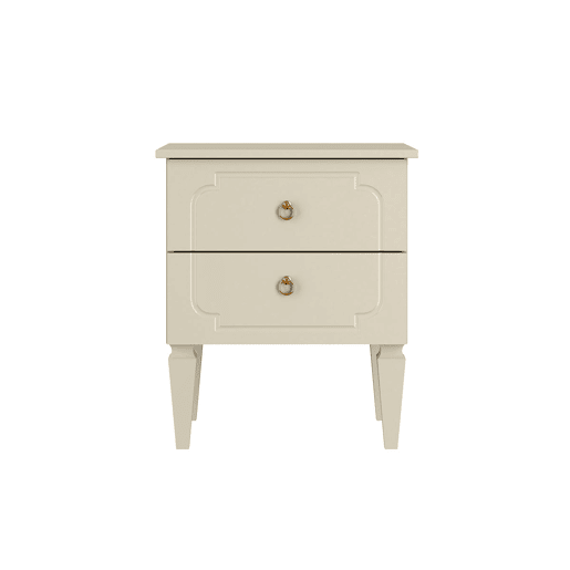 Mesa de cabeceira com 2 gavetas Bellamy Royal Beige Mesa de cabeceira com 2 gavetas Bellamy Royal Beige