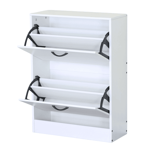 Sapateira de 2 portas, sapateira estreita para hall de entrada, cerĂ¢mica, 2 puxadores, 12 pares, branco fosco, 60x81x24 cm Sapateira de 2 portas, sapateira estreita para hall de entrada, cerĂ¢mica, 2 puxadores, 12 pares, branco fosco, 60x81x24 cm