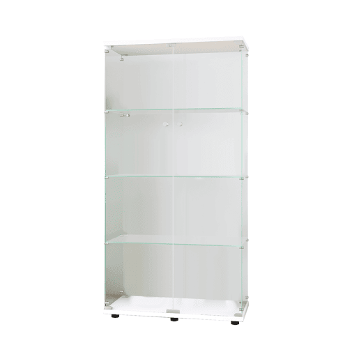 Armário expositor de chão com duas portas, com 164,7 cm de altura adequado para salas de estar, quartos ou escritórios branco. Armário expositor de chão com duas portas, com 164,7 cm de altura adequado para salas de estar, quartos ou escritórios branco.