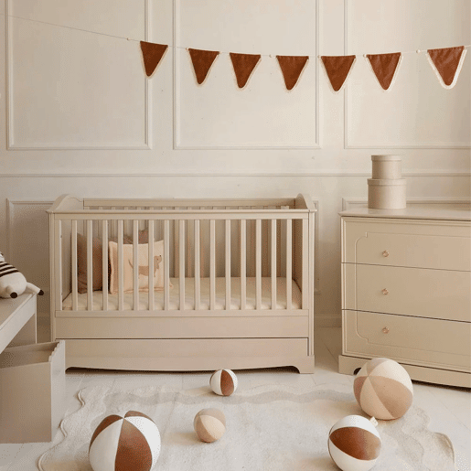 Berço evolutivo 70x140 e cómoda 3 gavetas Bellamy Royal Beige