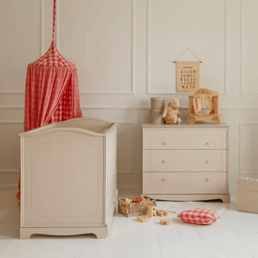 Berço evolutivo 70x140 e cómoda 3 gavetas Bellamy Royal Beige