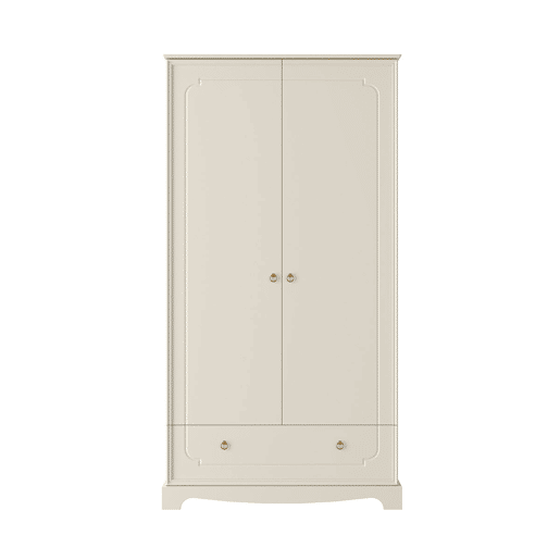 Berço evolutivo 70x140 cómoda para mudar fraldas e roupeiro 2 portas Bellamy Royal Beige