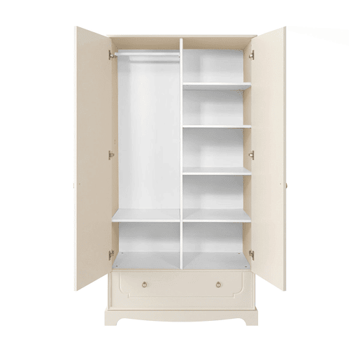 Berço evolutivo 70x140 cómoda para mudar fraldas e roupeiro 2 portas Bellamy Royal Beige
