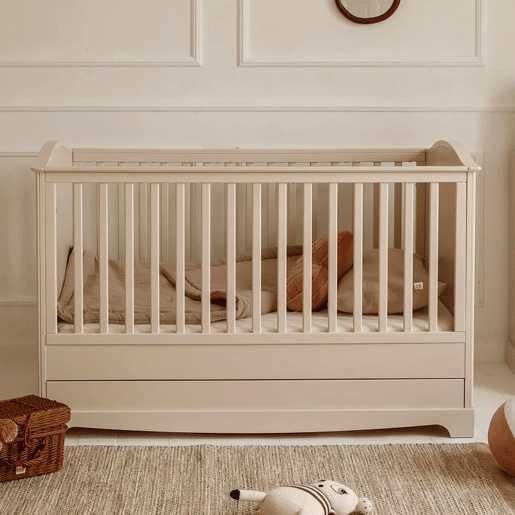 Berço evolutivo 70x140 e roupeiro 2 portas Bellamy Royal Beige