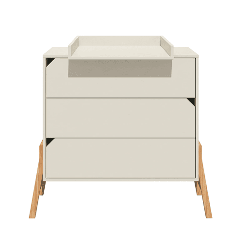 Berço evolutivo 70x140 muda-fraldas e roupeiro 2 portas Bellamy Lotta Cachemire