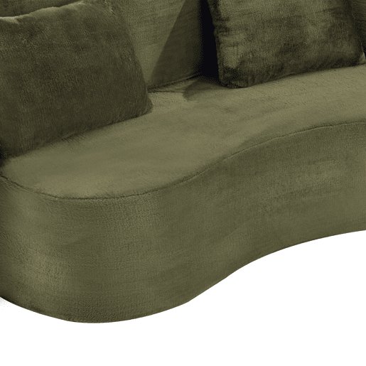 Sofá-cama de 2 lugares - dobrável, futon comprimido, sem montagem - verde