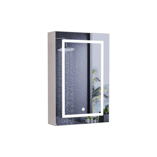 Espelho de casa de banho de 50x70 cm com iluminação LED, espelho de parede para casas de banho, design moderno Espelho de casa de banho de 50x70 cm com iluminação LED, espelho de parede para casas de banho, design moderno