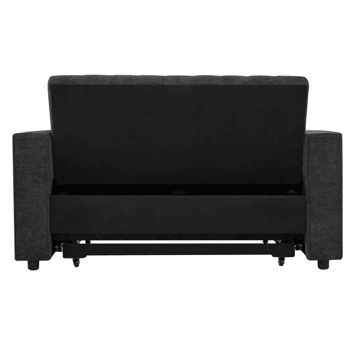 Sofá-cama multifuncional de 3 lugares - com arrumação, função cama, porta-copos, USB e almofadas - Cinza