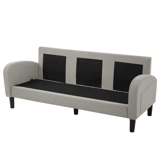 Sofá de canto em L de 3 lugares 166x118 cm - modular com chaise longue - cinzento Sofá de canto em L de 3 lugares 166x118 cm - modular com chaise longue - cinzento