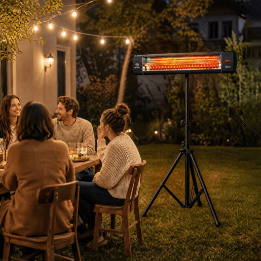 Outsunny Aquecedor de Infravermelhos para Terraço 2500 W, Aquecedor Elétrico de Pé em Alumínio IP65, Tripé Regulável, 3 Níveis de Calor, Controlo TátilRemoto, Temporizador 24 h Outsunny Aquecedor de Infravermelhos para Terraço 2500 W, Aquecedor Elétrico de Pé em Alumínio IP65, Tripé Regulável, 3 Níveis de Calor, Controlo TátilRemoto, Temporizador 24 h