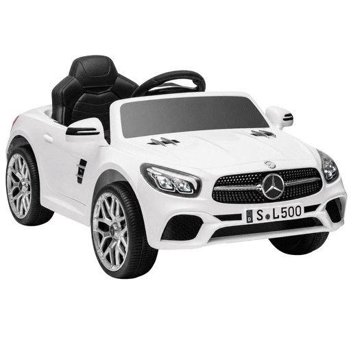 AIYAPLAY Carro Elétrico Infantil Mercedes-Benz SL500 12 V com Telecomando, Luzes, Música e Bluetooth - Branco AIYAPLAY Carro Elétrico Infantil Mercedes-Benz SL500 12 V com Telecomando, Luzes, Música e Bluetooth - Branco