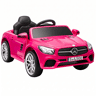 AIYAPLAY Carro Elétrico Infantil Mercedes-Benz SL500 12 V com Controlo Remoto, 2 Motores, Suspensão, Arranque Suave, Luzes, Música, Buzina e Bluetooth, Rosa