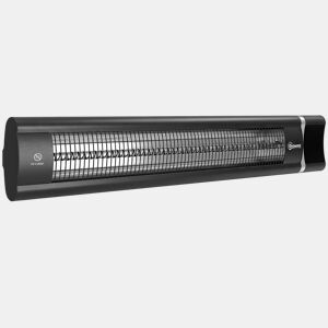 Outsunny Aquecedor Infravermelho de Terraço 3000 W, Mural, IP65, 9 Níveis, Temporizador 24 h, Ecrã LED, Preto
