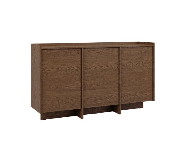 Aparador 3 puertas Japandi Madera oscura