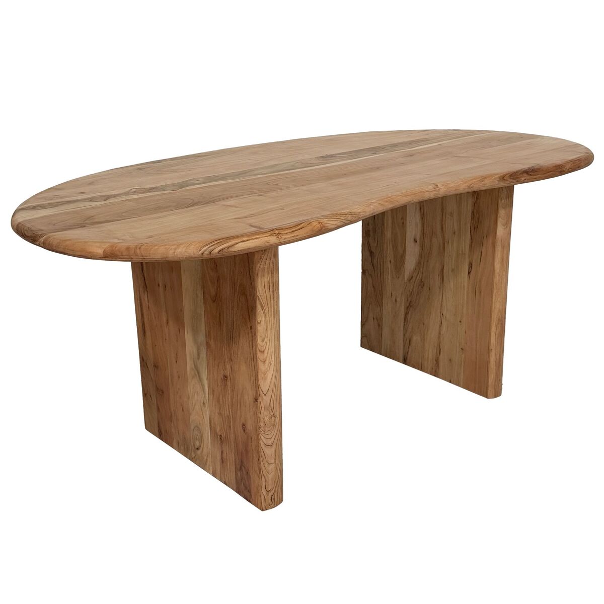 Escritorio 180 x 90 x 76 cm madera maciza de acacia retro
