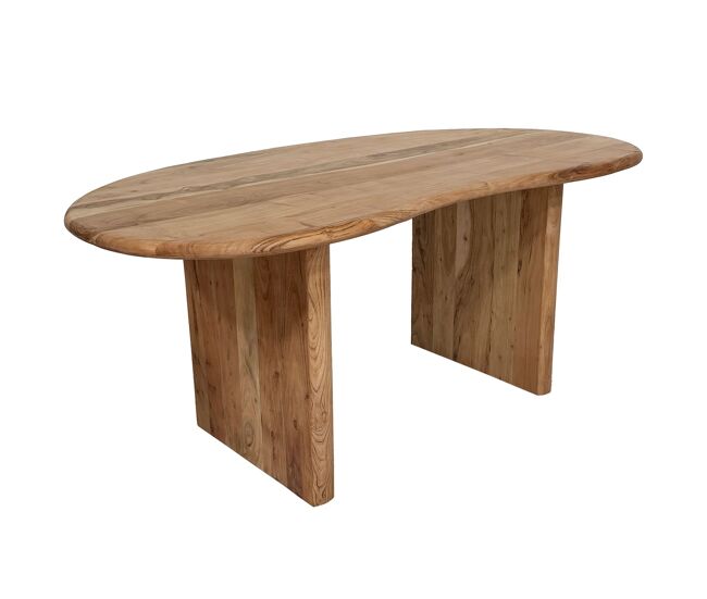 Escritorio 180 x 90 x 76 cm madera maciza de acacia retro