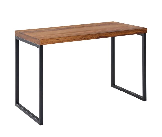 Escritorio de madera maciza de sheesham / metal 117 x 59 x 76,5 cm mesa