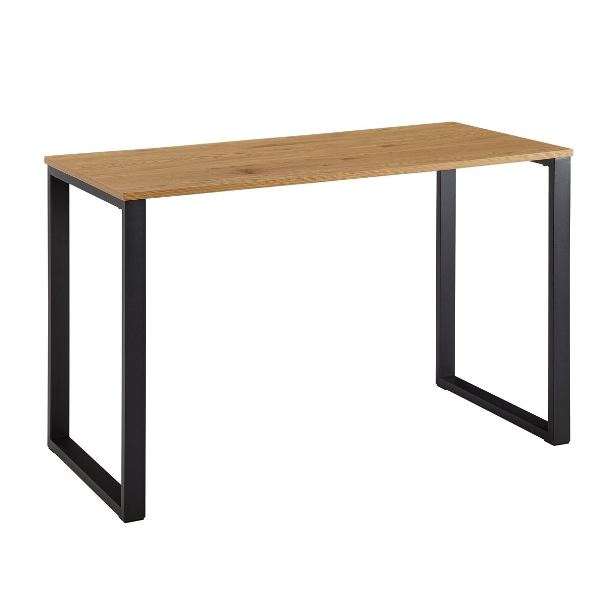 Escritorio decoración roble / negro 120 x 60 x 76 cm mesa de diseño