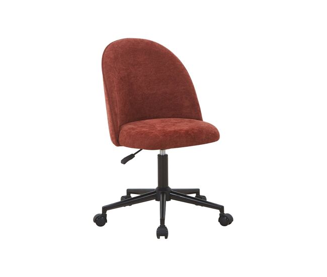 Silla de oficina con ruedas , phyl, rojo, 49.5x55x96 cm