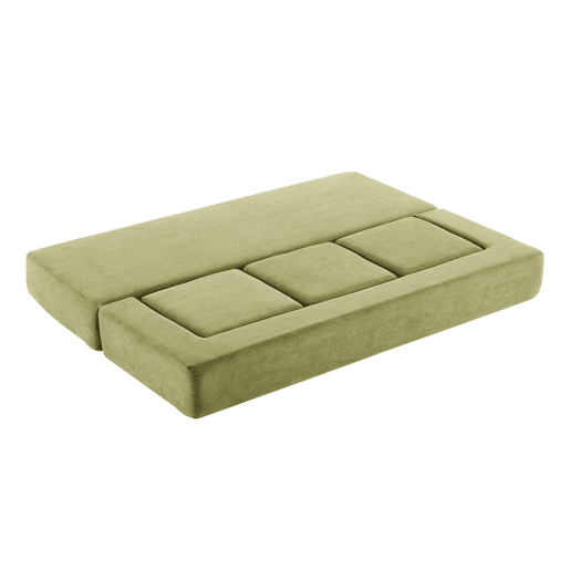 Sofá modular de 3 lugares - com 3 apoios para os pés, espuma de alta elasticidade, chenille, ideal para estúdios e escritórios - verde Sofá modular de 3 lugares - com 3 apoios para os pés, espuma de alta elasticidade, chenille, ideal para estúdios e escritórios - verde