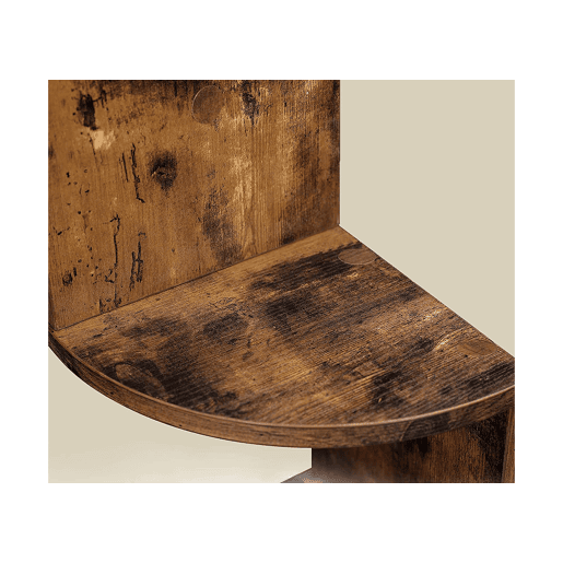 PRATELEIRA DE PAREDE 127 cm, canto castanhopreto PRATELEIRA DE PAREDE 127 cm, canto castanhopreto