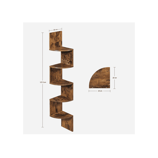 PRATELEIRA DE PAREDE 127 cm, canto castanhopreto PRATELEIRA DE PAREDE 127 cm, canto castanhopreto