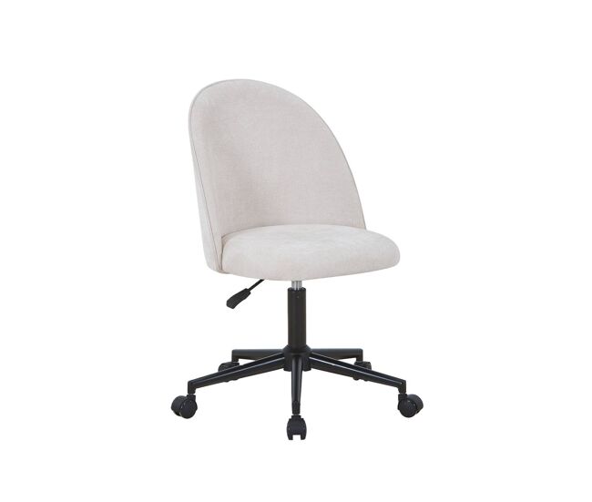 Silla de oficina con ruedas , phyl, beige, 49.5x55x96 cm